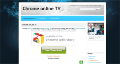 Desktop Screenshot of chromeonlinetv.com