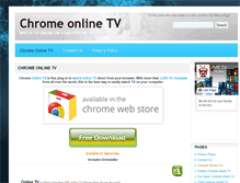 Tablet Screenshot of chromeonlinetv.com
